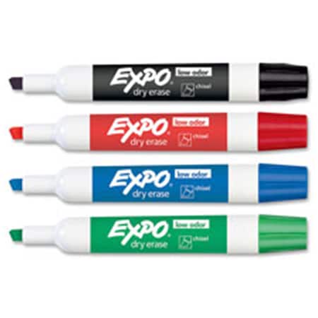 Dry-erase Markers-Chisel Point-Nontoxic-Red